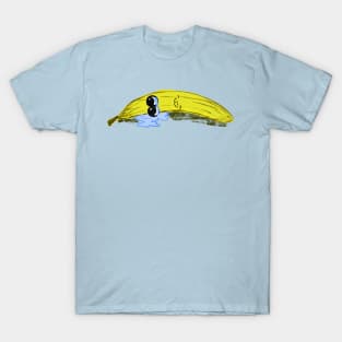 Lonely Crying Banana Lying Down You Hurt My Peelings T-Shirt